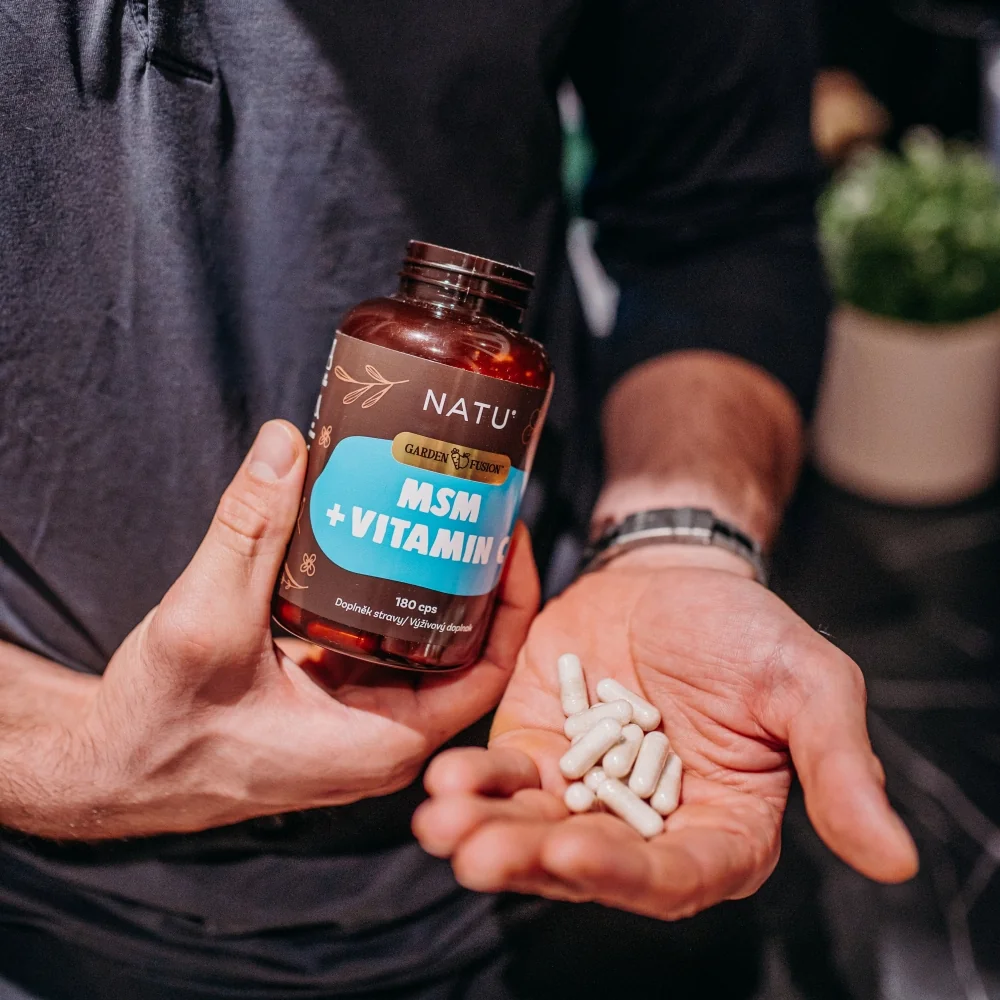 NATU Garden Fusion MSM s vitaminem C 180 kapslí