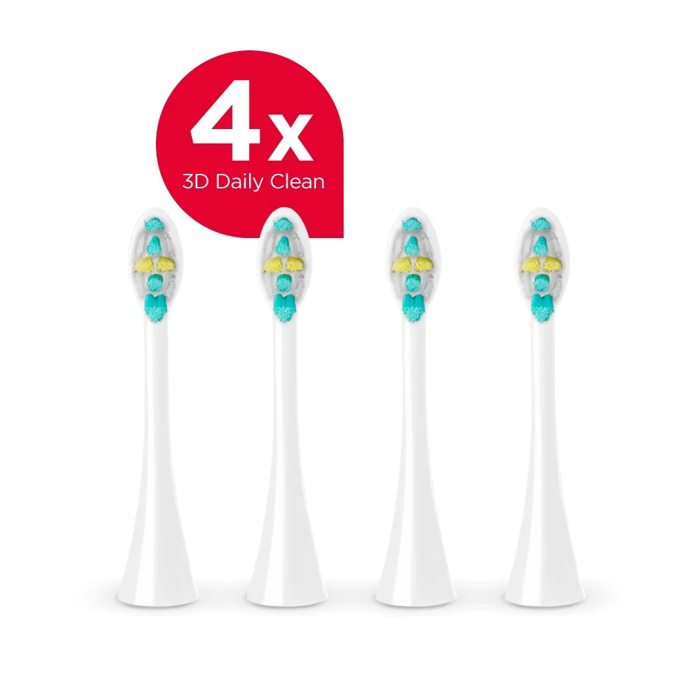 Concept ZK0070 Perfect Smile 3D Daily Clean náhradní hlavice 4 ks white