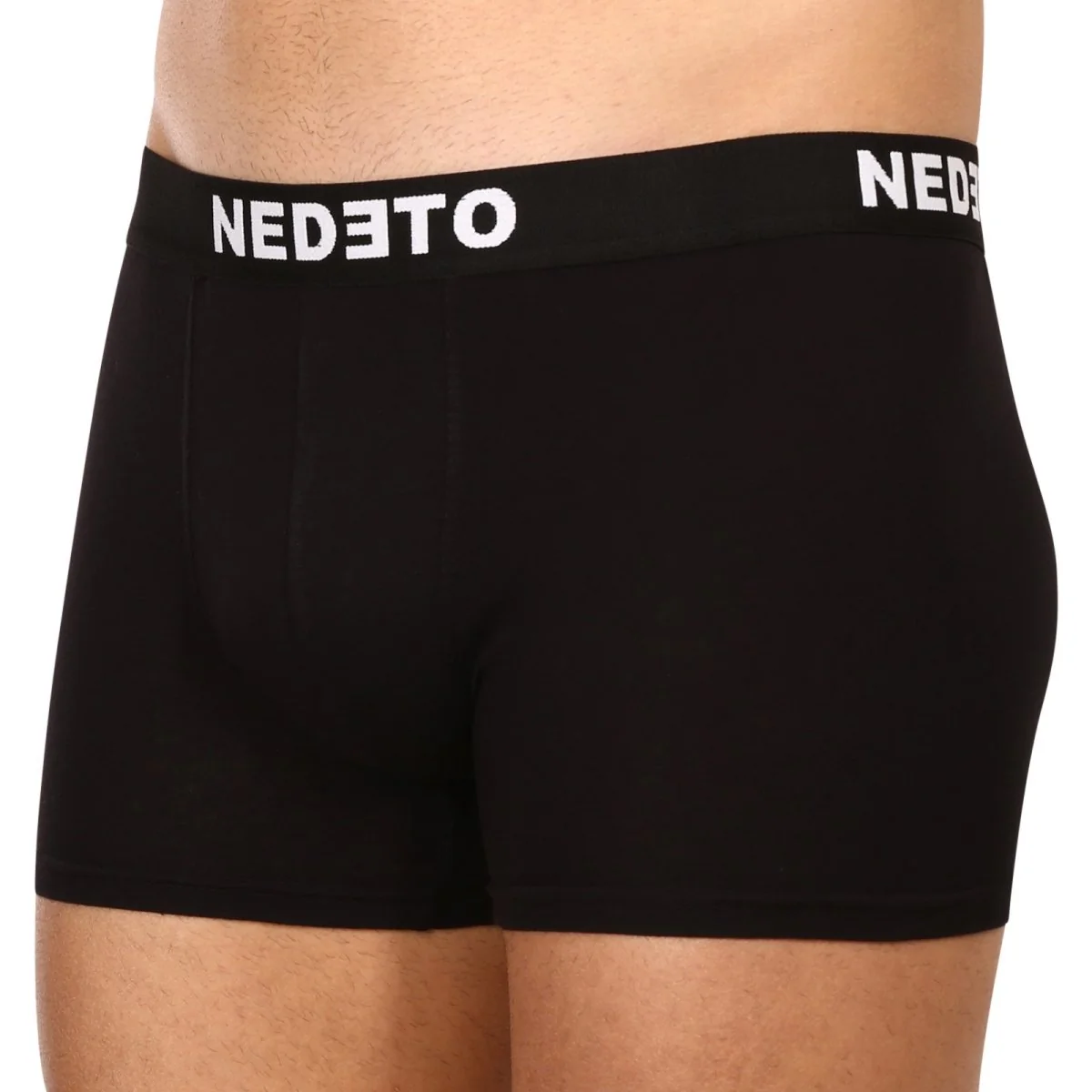 Nedeto 10PACK pánské boxerky černé (10NB001b) M