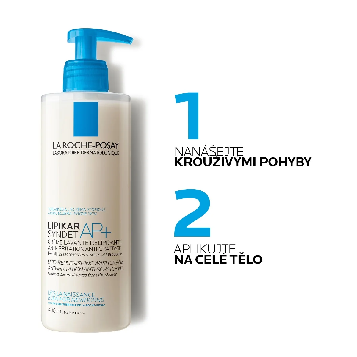 La Roche-Posay Lipikar Syndet AP+ čisticí krémový gel 400 ml