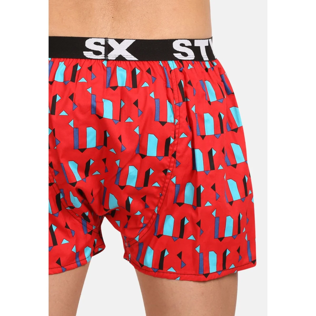 Styx Pánské trenky art sportovní guma obrazce (B1659) XXL