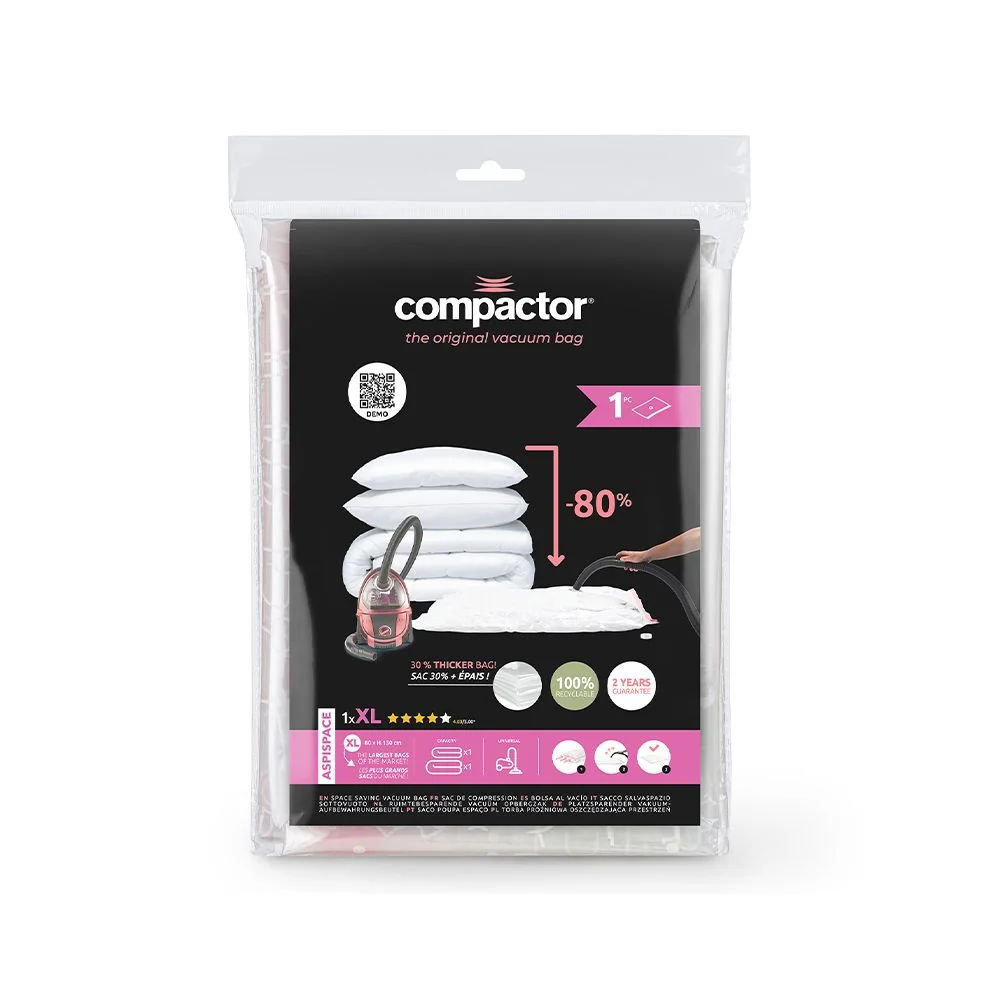 Compactor Bag Aspispace XL 140 l vakuový úložný pytel 80x130 cm