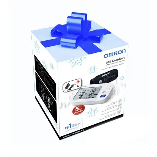 Omron M6 Comfort s AFib digitální tonometr + síťový zdroj