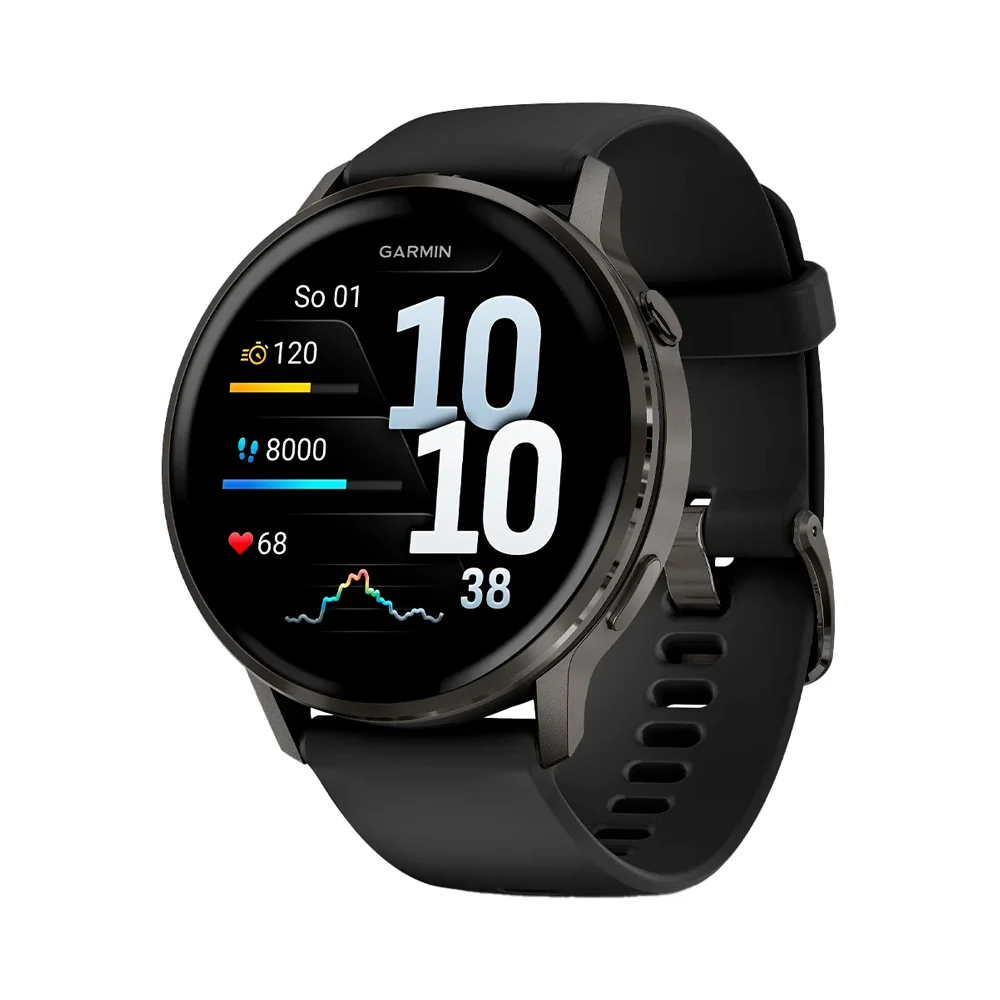 Garmin Venu 4 45 mm chytré hodinky Slate/Black Silicone