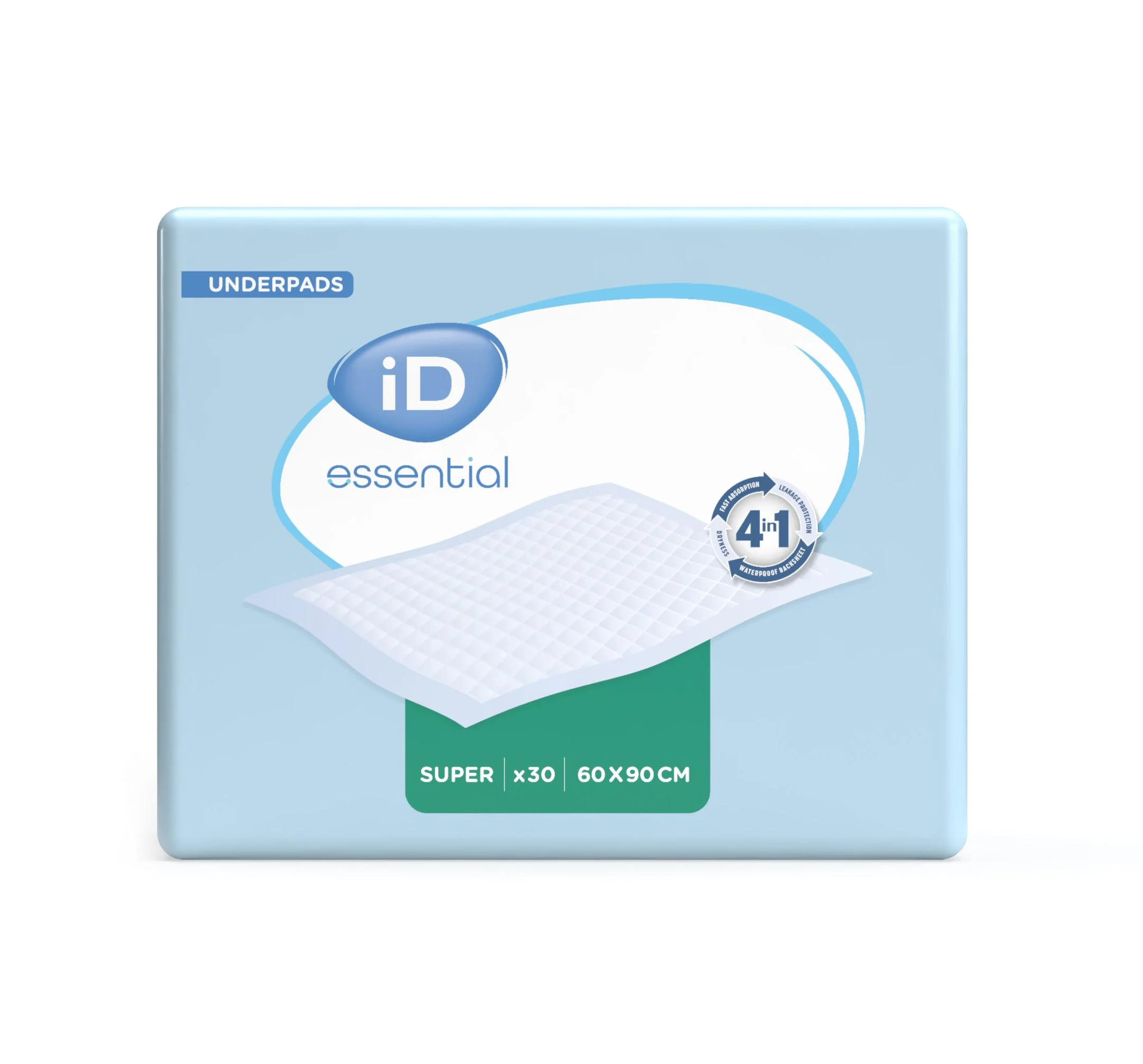 iD Essential Underpads Super 60 x 90 cm absorpční podložky 30 ks