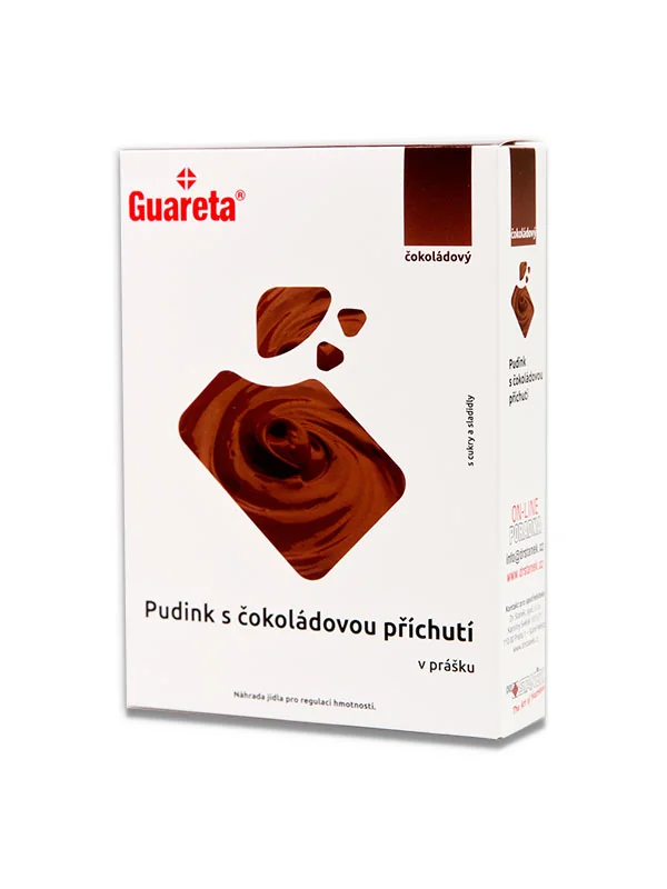 Guareta Pudink s čokoládovou příchutí v prášku 3x35 g