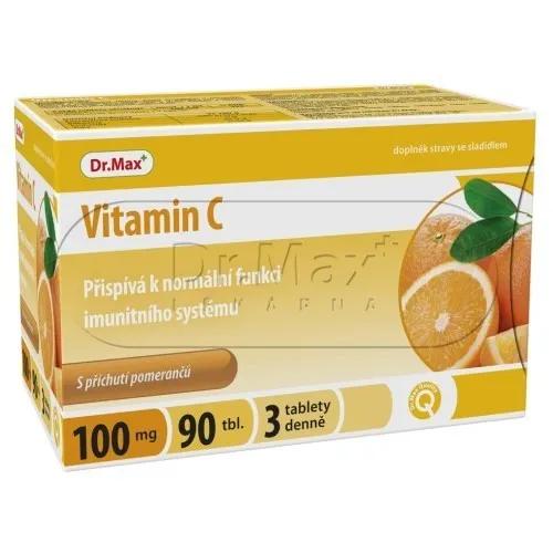 Dr. Max Vitamin C 100mg pomeranč 90 žvýkacích tablet