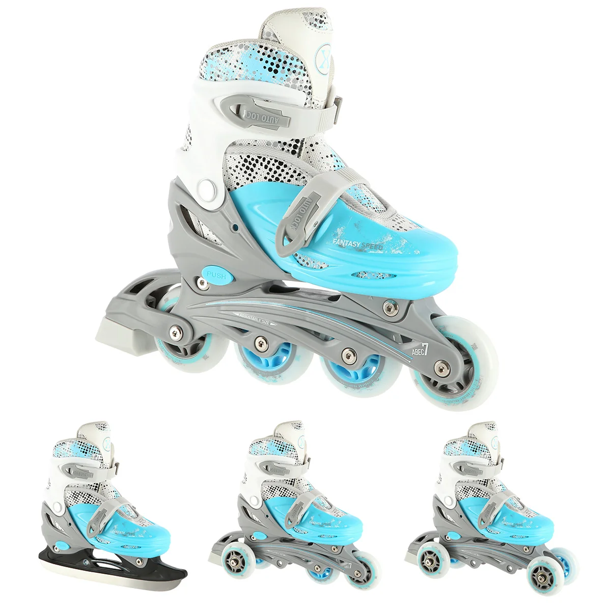 NILS EXTREME Brusle NH18331 4v1 modré Velikost: M(35-38)