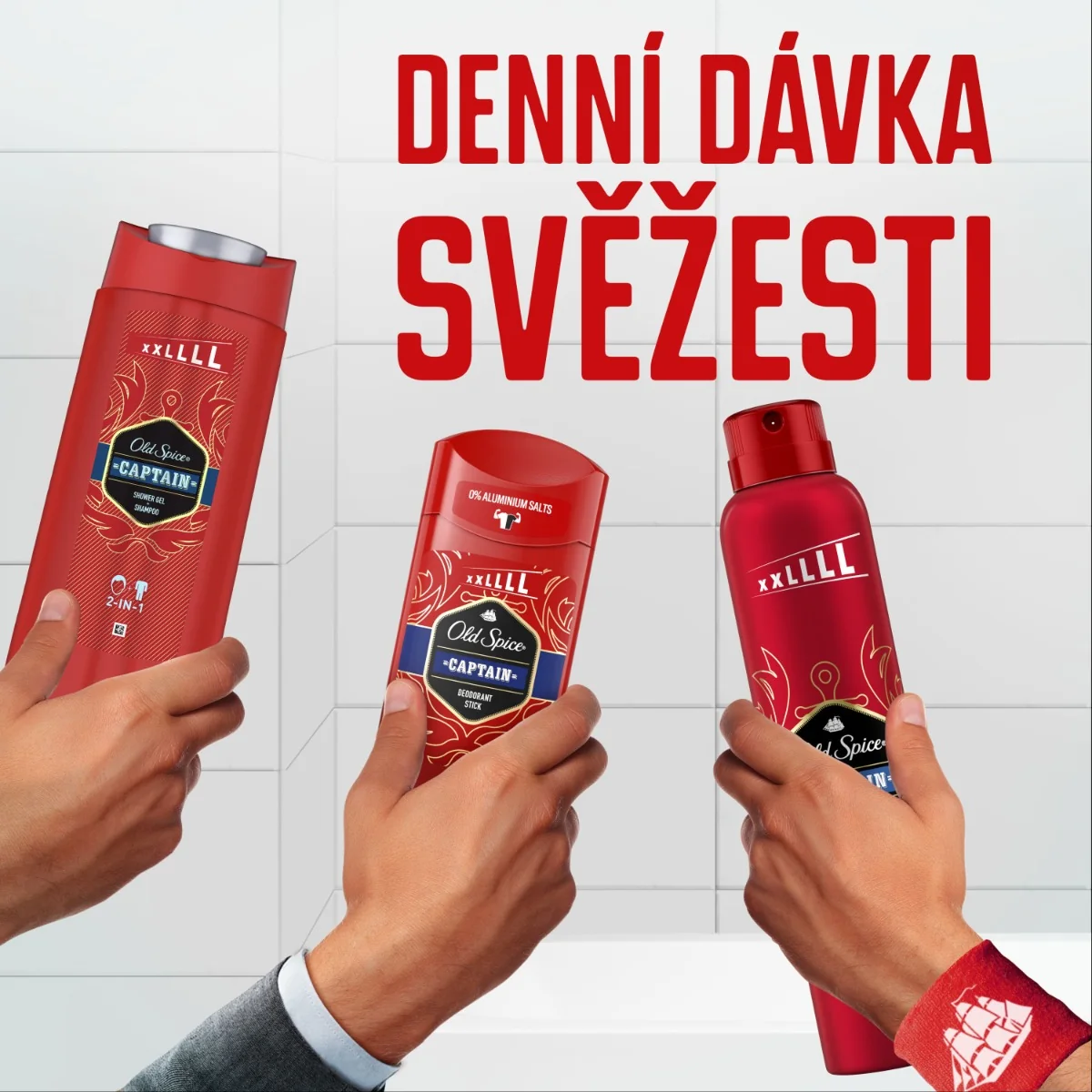 Old Spice Captain Pánský sprchový gel a šampon XXL 675 ml