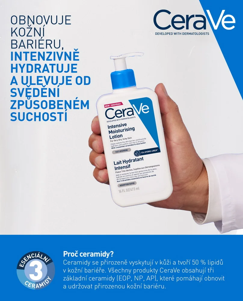 CeraVe Intenzivní hydratační mléko 473 ml
