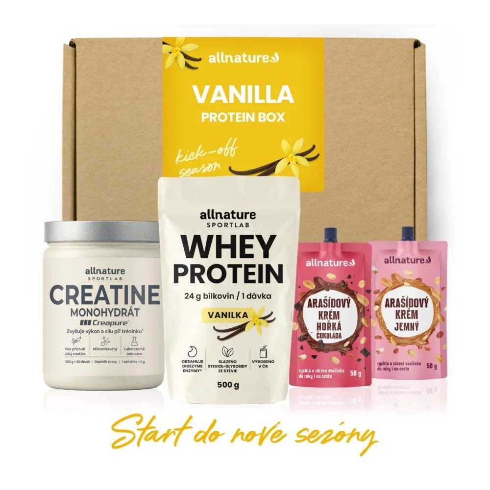 Allnature Vanilla Protein Box 4 ks