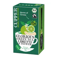 Cupper BIO Zelený čaj se zázvorem a limetkou