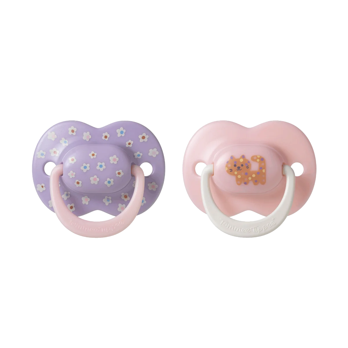 Tommee Tippee Silikonový dudlík Ultimate Fit Deco Girl 6-18m 2 ks více barevných variant