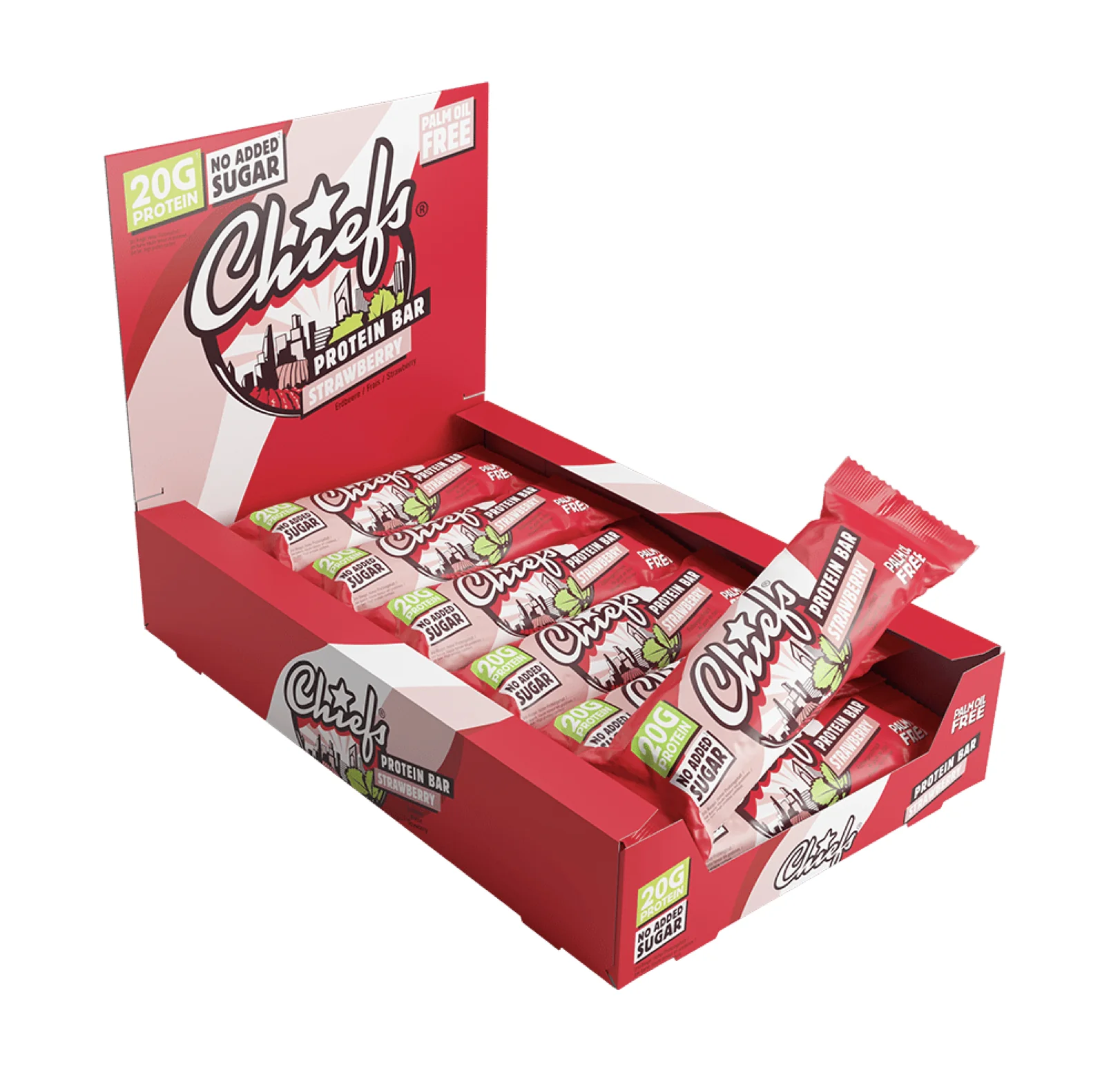 Chiefs Strawberry proteinová tyčinka 55 g