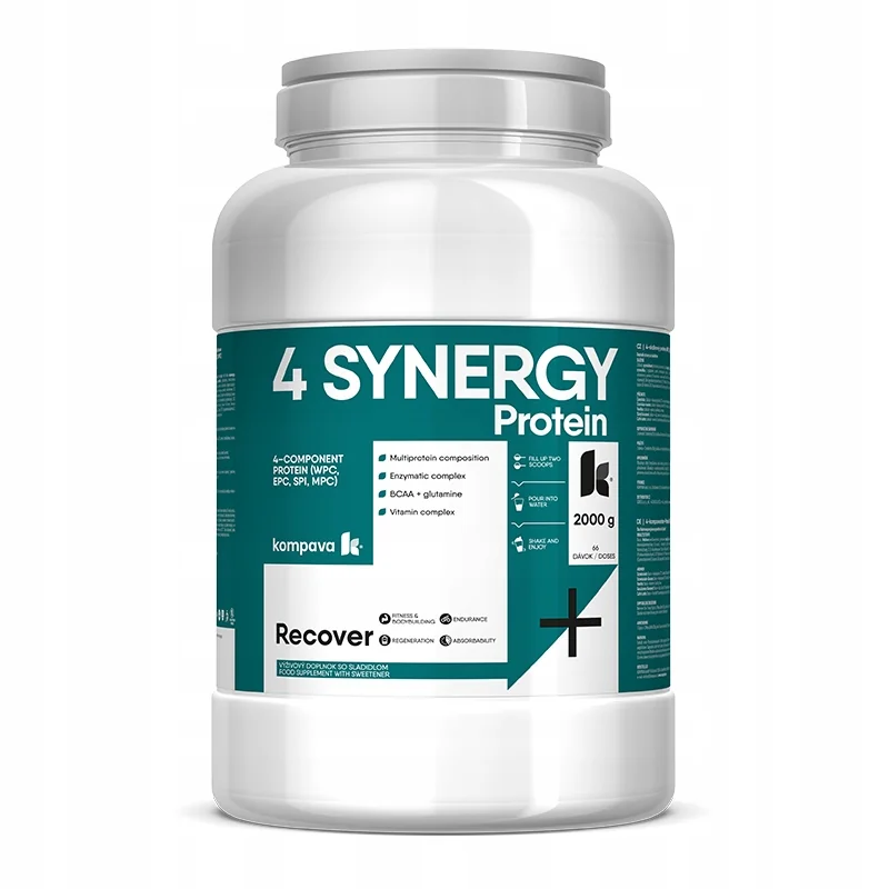 KOMPAVA VÍCESLOŽKOVÝ NOČNÍ PROTEIN 4 SYNERGY Protein 2000g čokoláda