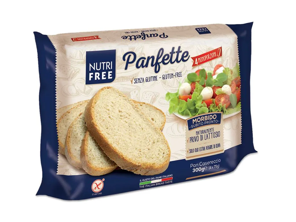 Nutrifree Bezlepkový světlý krájený chléb Panfette 300 g