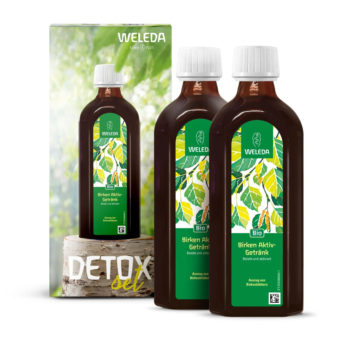 Weleda Březový detoxikační set + dárek nerezové brčko