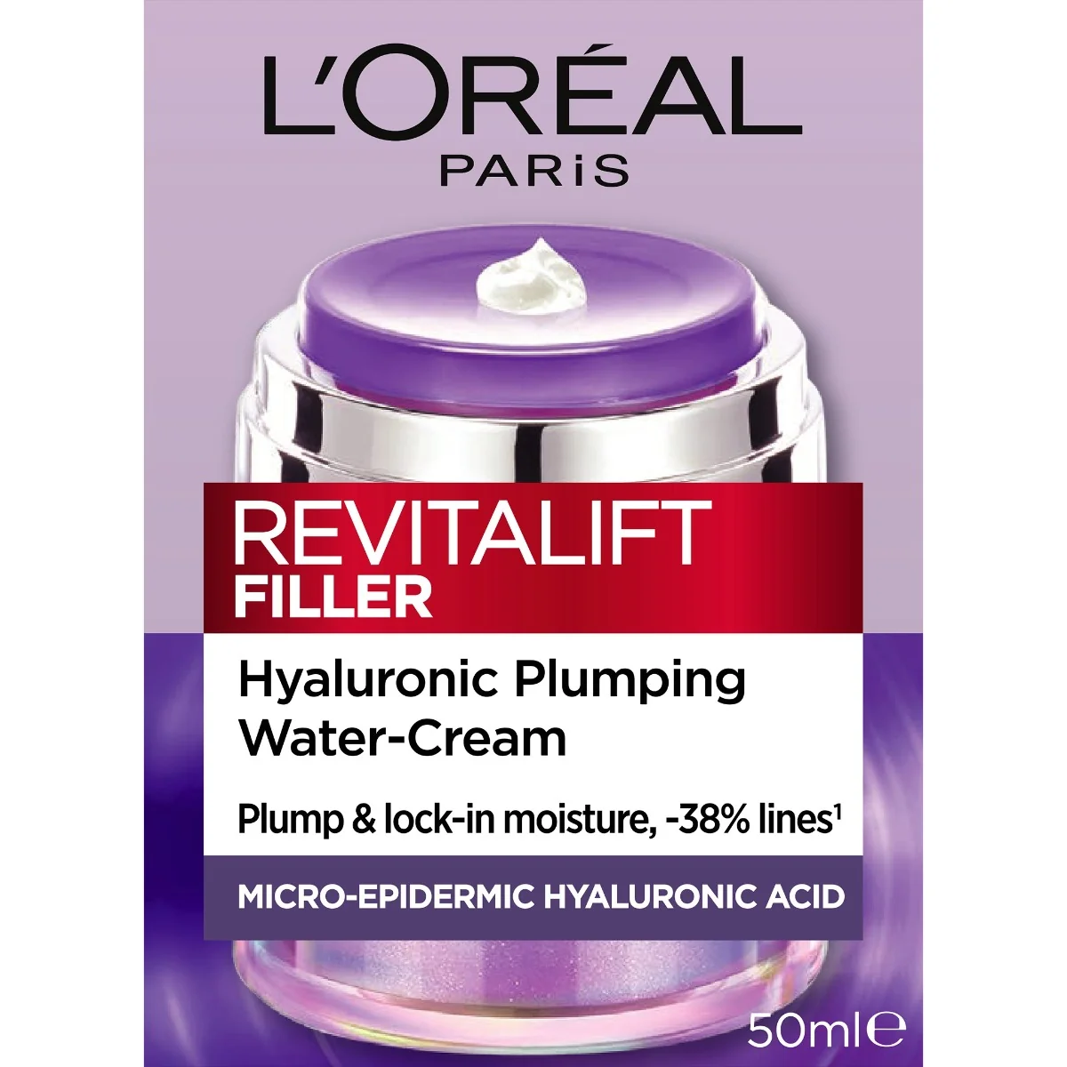 Loréal Paris Revitalift Filler Hyaluron vyplňující hydratační krém na vodní bázi 50 ml