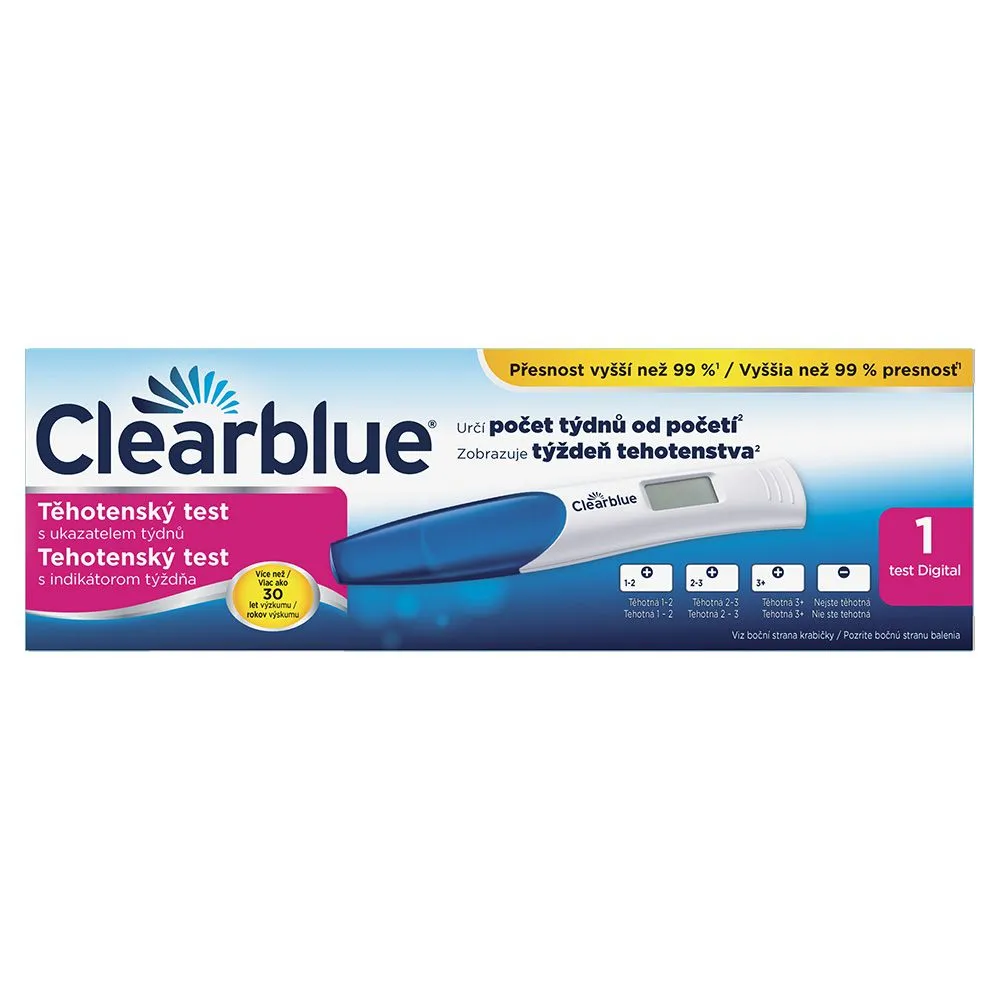 Clearblue Digitální těhotenský test s ukazatelem týdnů
