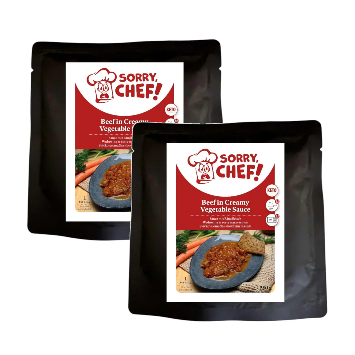 Sorry Chef Svíčková omáčka KETO 2x 250 g výhodné balení (500 g) 