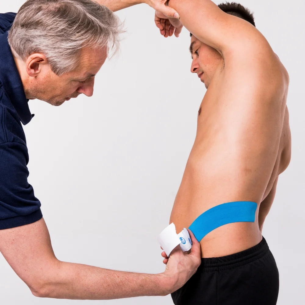 CureTape Sports 5 cm x 5 m kineziologický tejp modrý