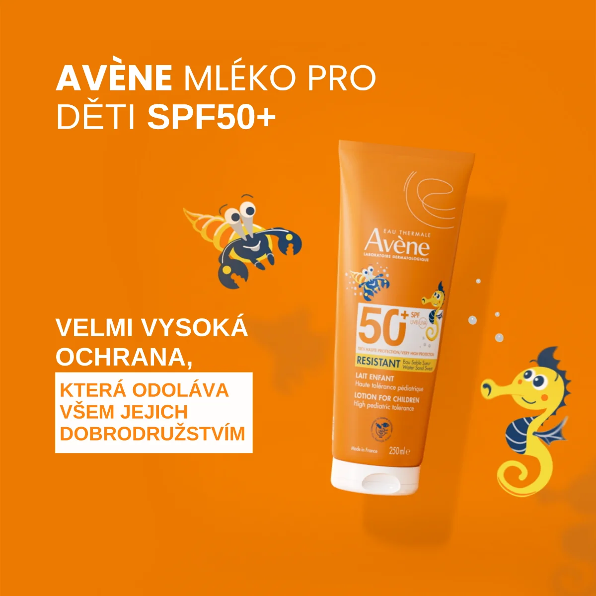 Avène Sun Mléko pro děti SPF50+ 250 ml