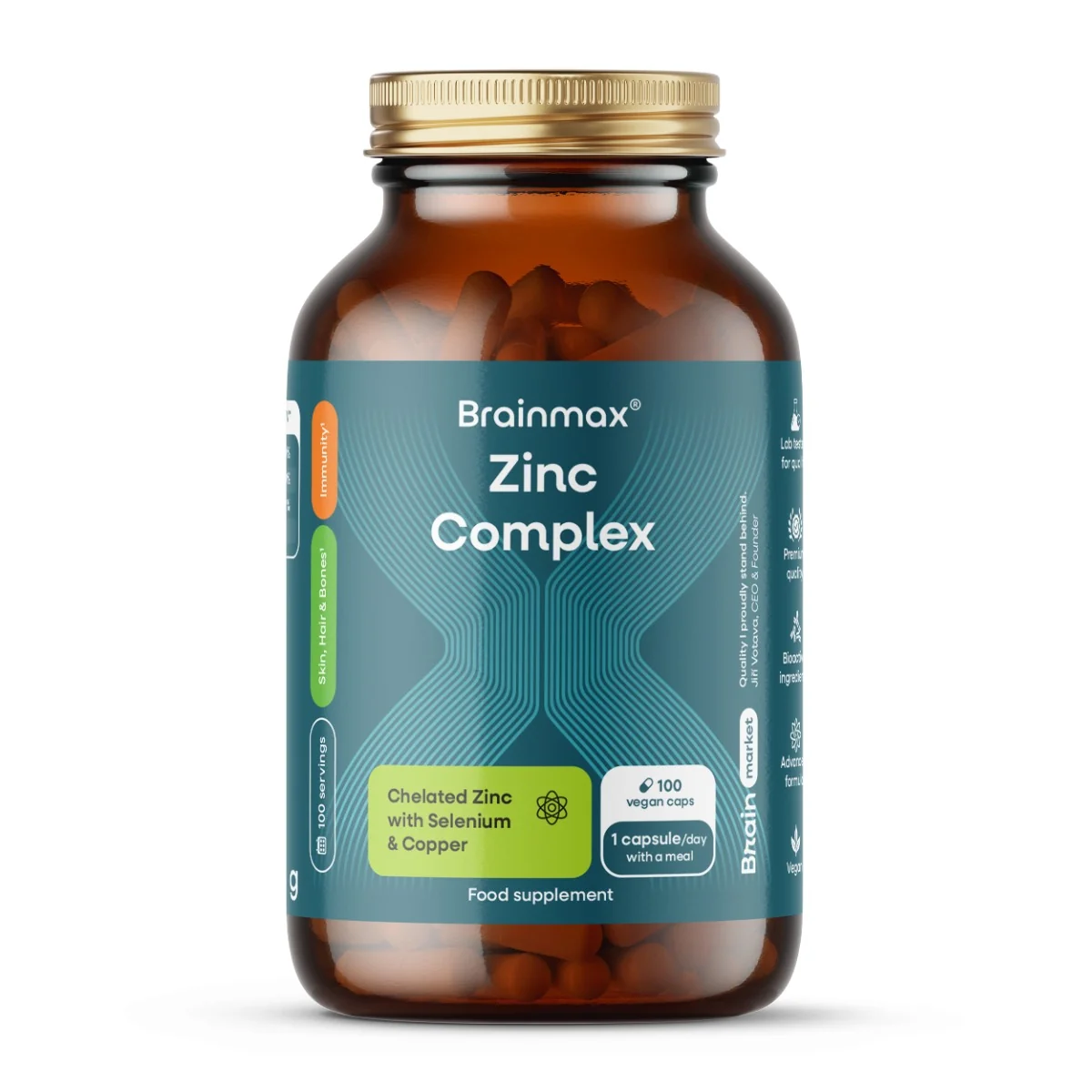 BrainMax Zinc Complex 100 kapslí