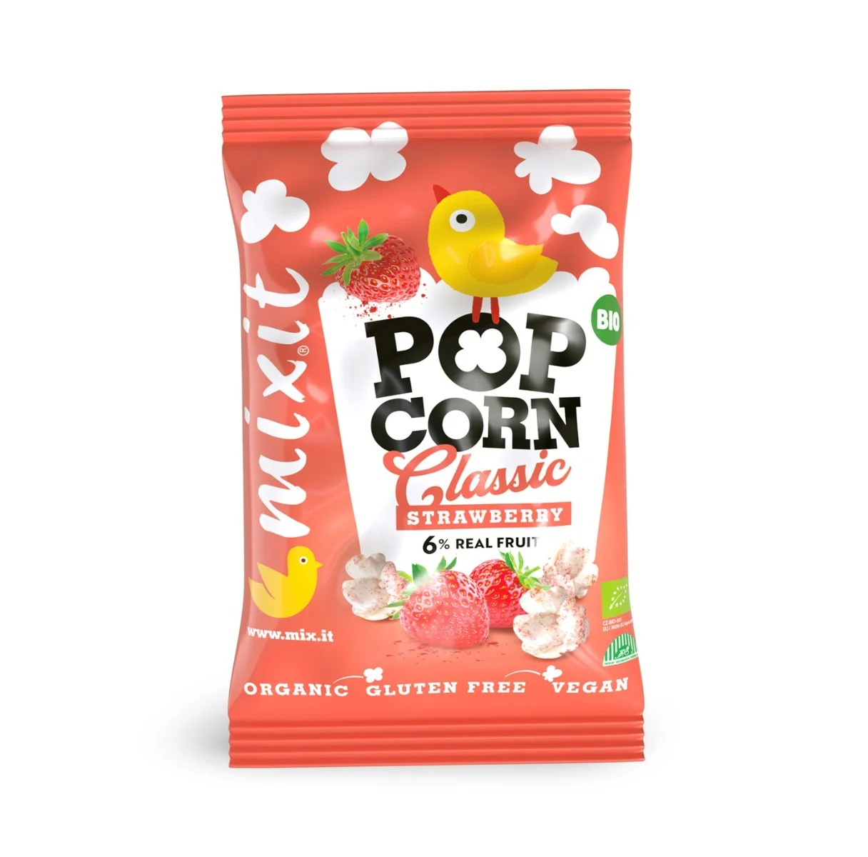 Mixit BIO popcorn do kapsy Jahoda 13 g