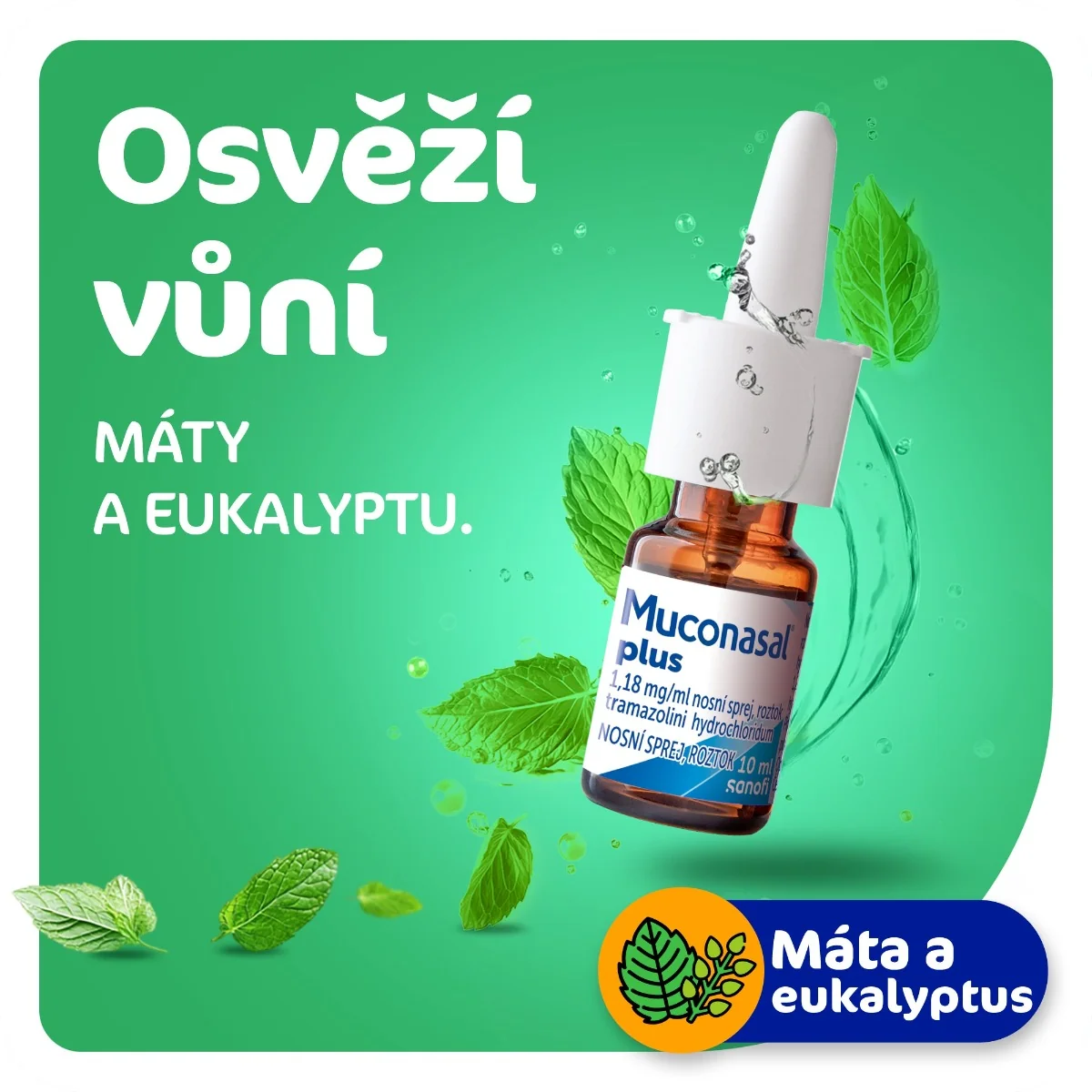 Muconasal Plus nosní sprej 10 ml