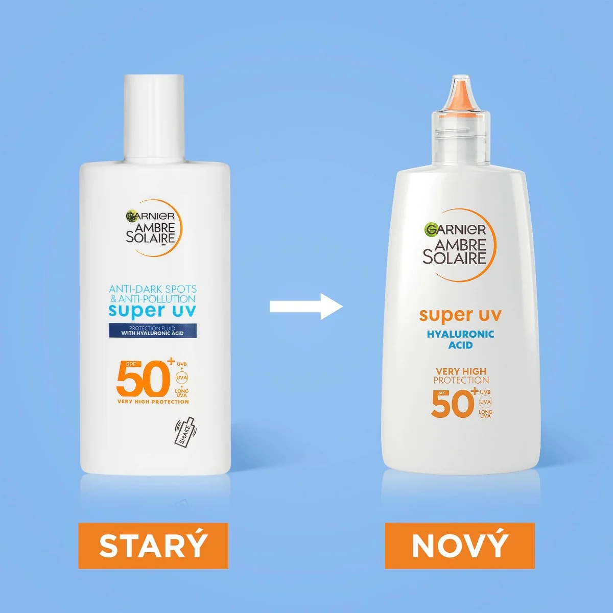 Garnier Ambre Solaire Super UV SPF50+ krém s HA v lehké textuře 40 ml