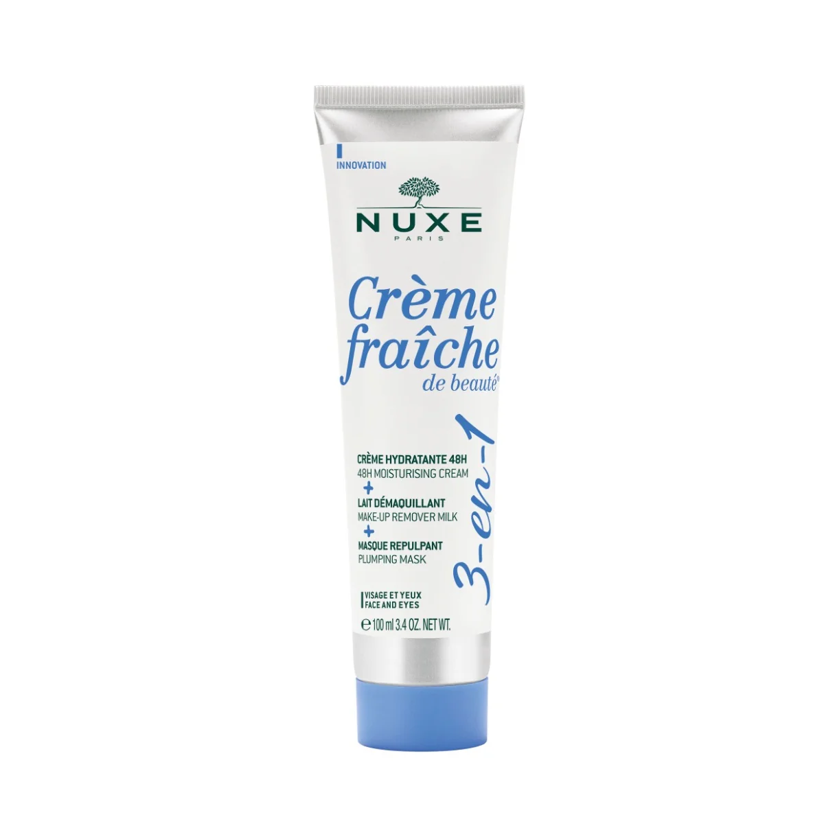 Nuxe Crème Fraîche de Beauté 3v1 Krém, odličovací mléko a maska 100 ml