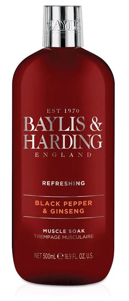 Baylis & Harding Pánská pěna do koupele Černý pepř a Ženšen 500 ml
