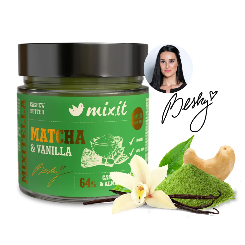 Mixit Mixitella od Besky matcha s vanilkou 220 g