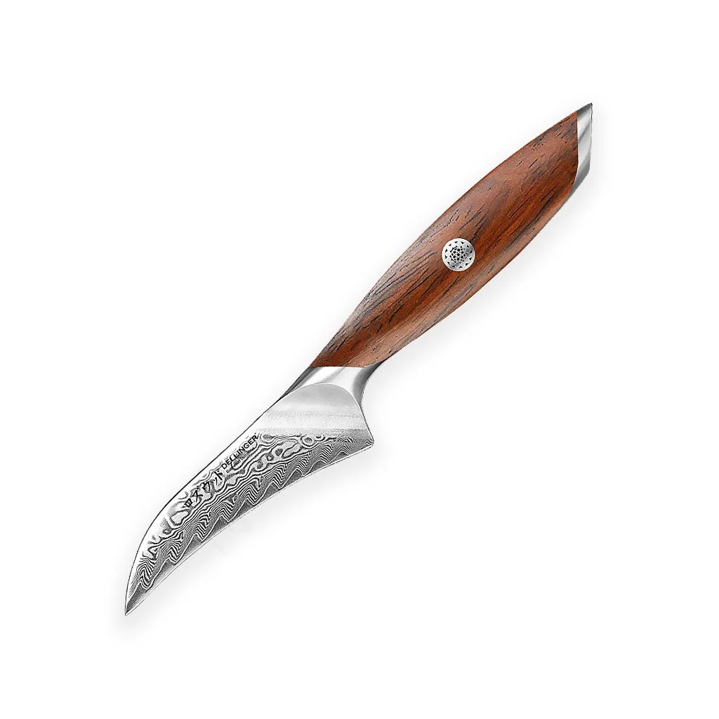 Dellinger Nůž Loupací Paring 100 mm Rose Wood Damascus®