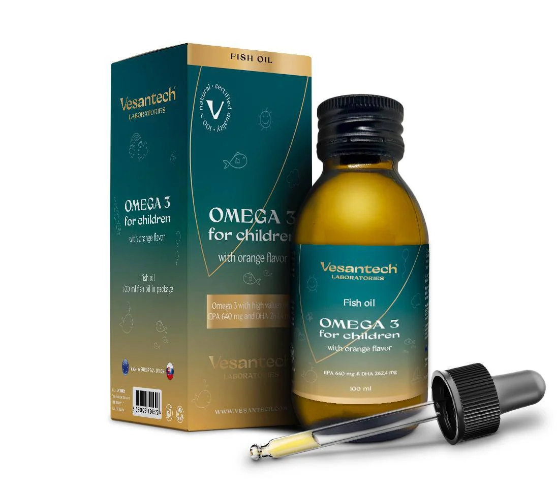 Zdravý svet Vesantech Omega 3 Rybí olej pro děti 100 ml
