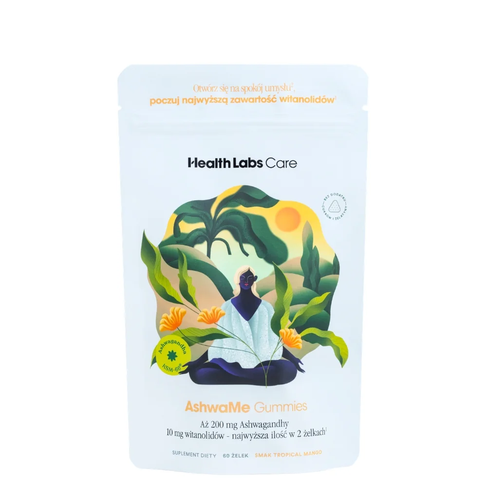 Health Labs Care AshwaMe Gummies želé bonbony 60 ks mango