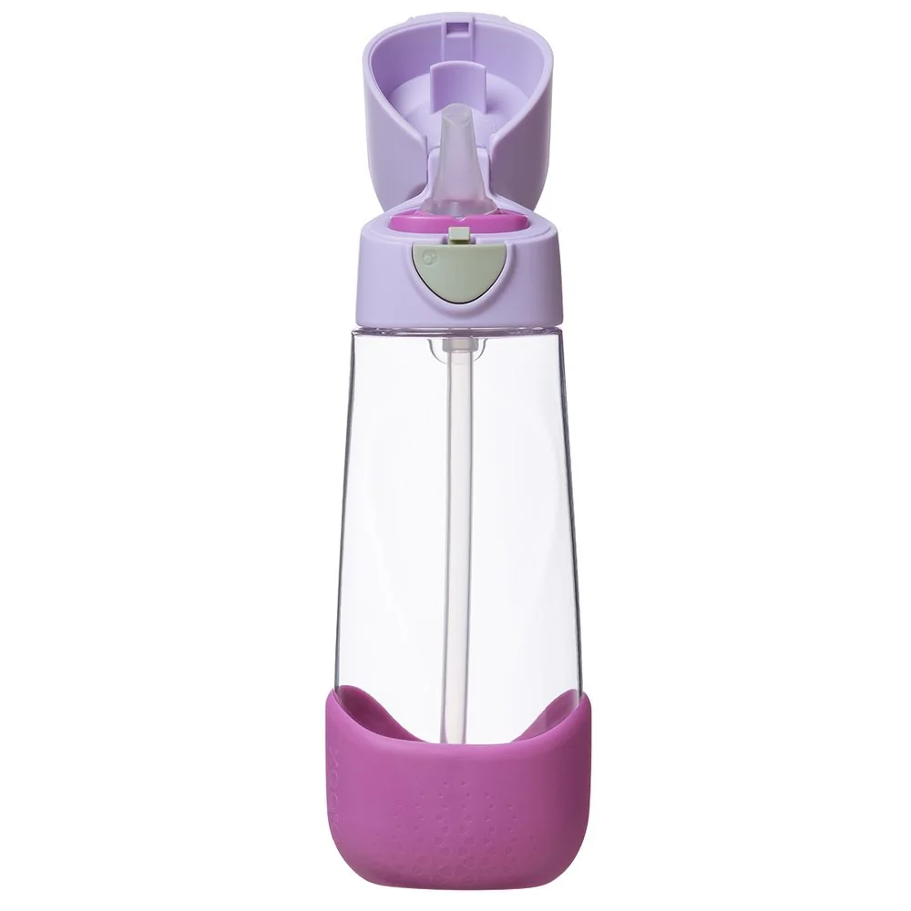 B.BOX Lahev na pití s brčkem 600 ml - sugar plum