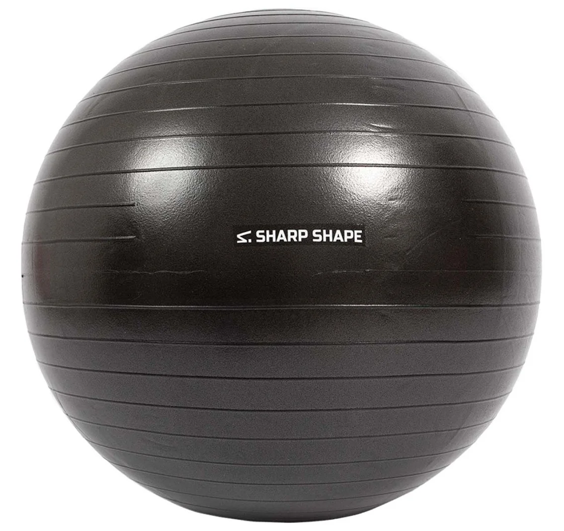 SharpShape Gymnastický míč 65 cm černý 
