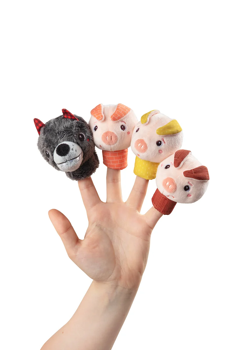 Lilliputiens set prstových maňásků - Tři prasátka