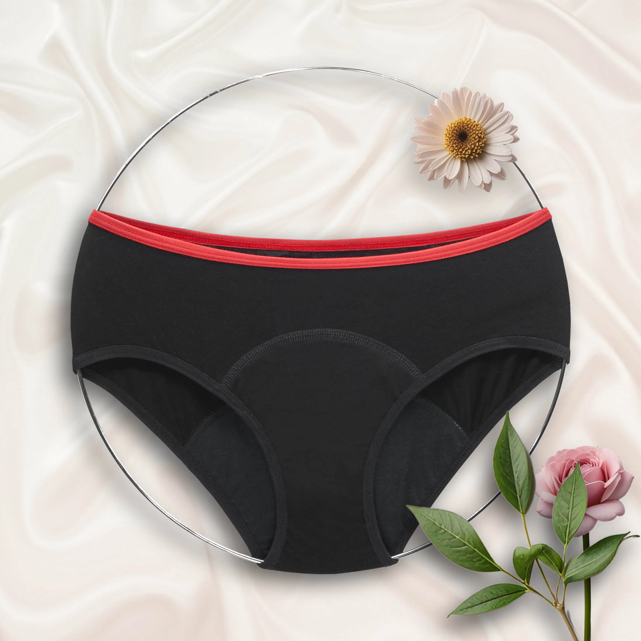 Repetky Menstruační kalhotky, merino, střední menstruace - L