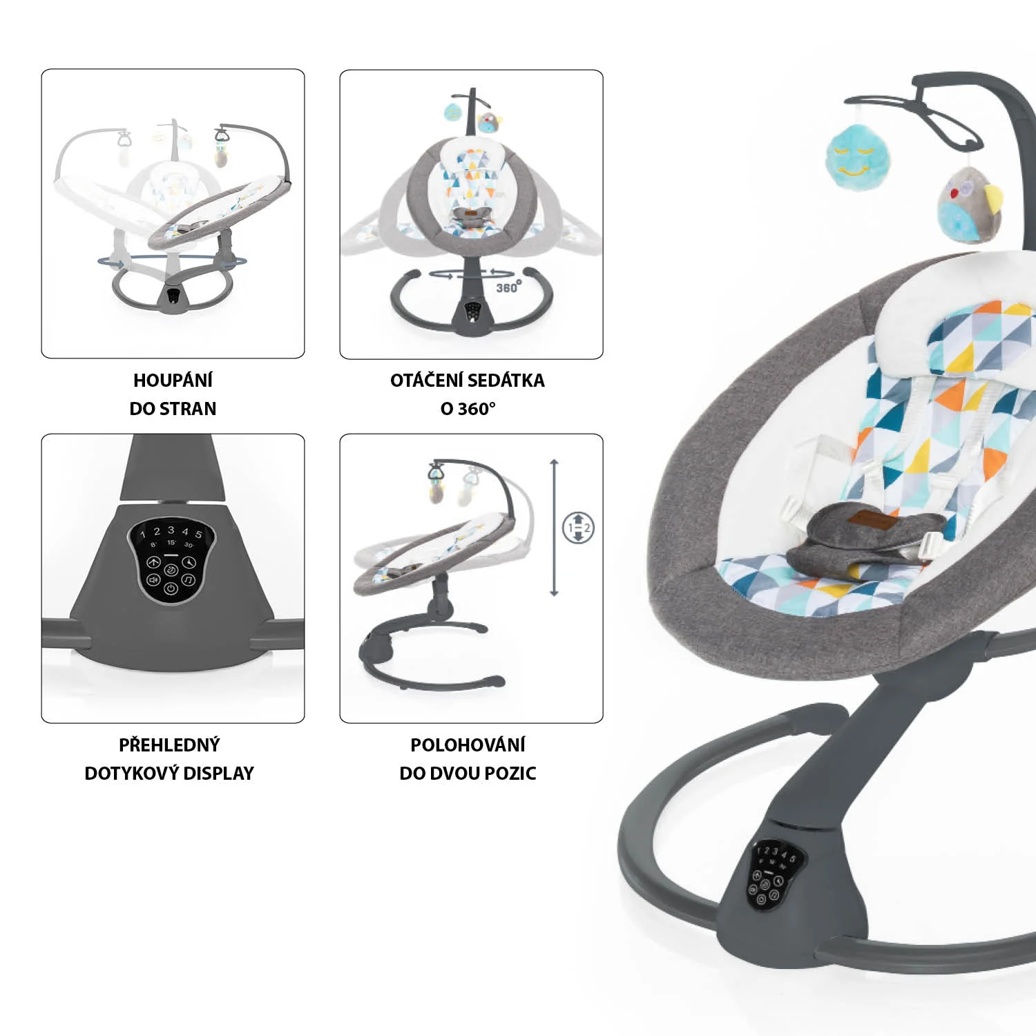 Zopa Lehačka Lullaby, Triangle/Grey 2
