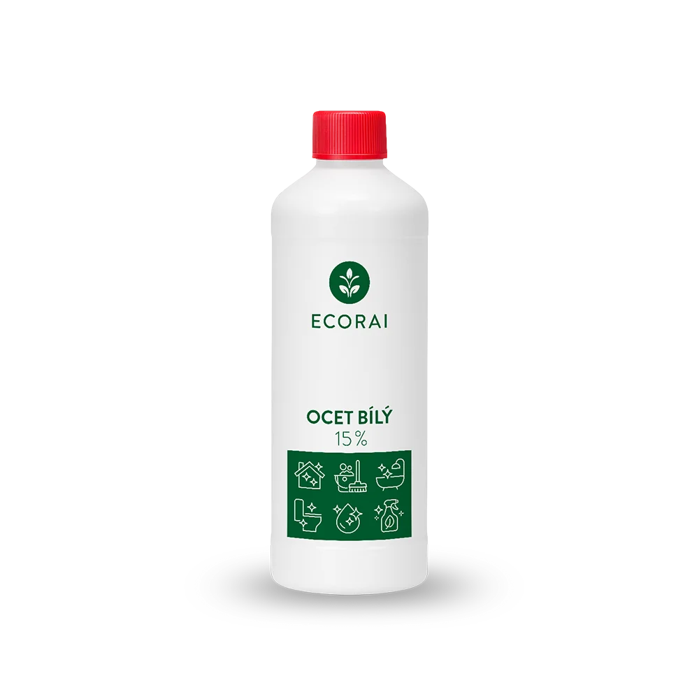 Ecorai Ocet bílý 15 % láhev 1 l