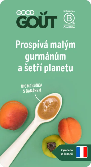 Good Gout BIO Meruňka s banánem (120 g) Good Gout BIO Meruňka s banánem (120 g)