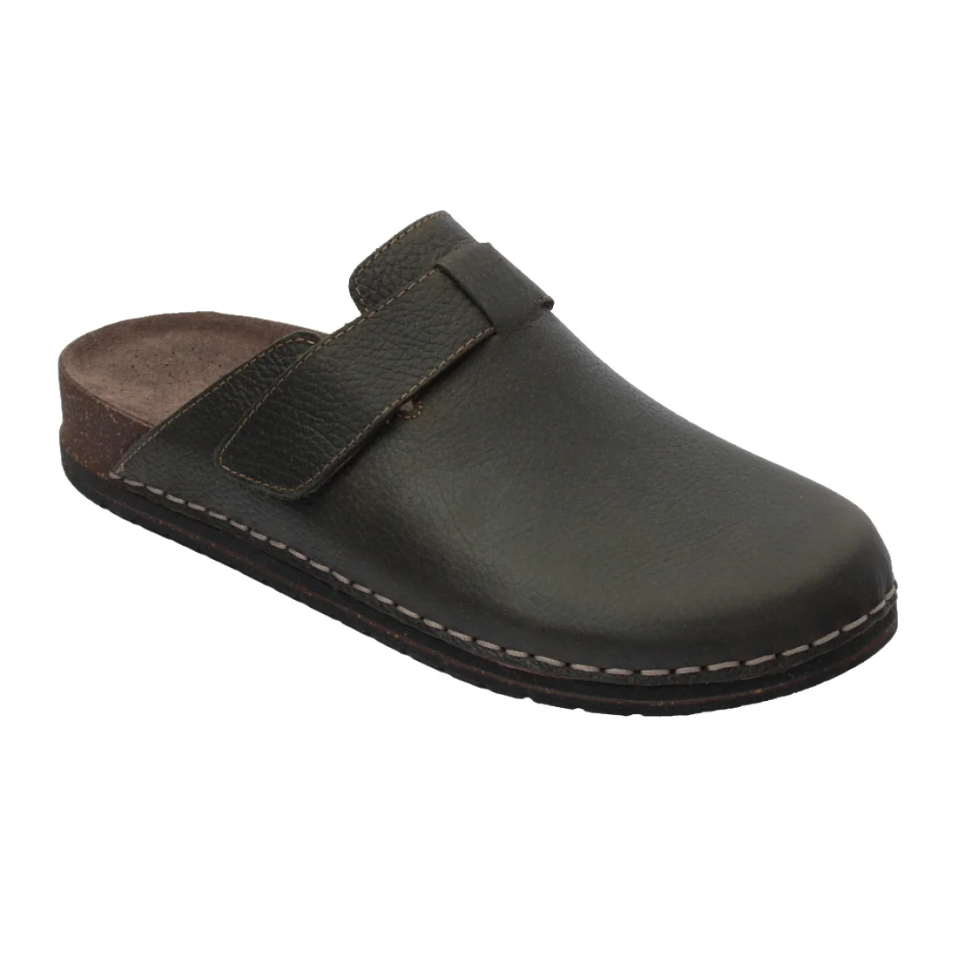 SANTÉ Pánské pantofle CB/50561 KAKI v.43