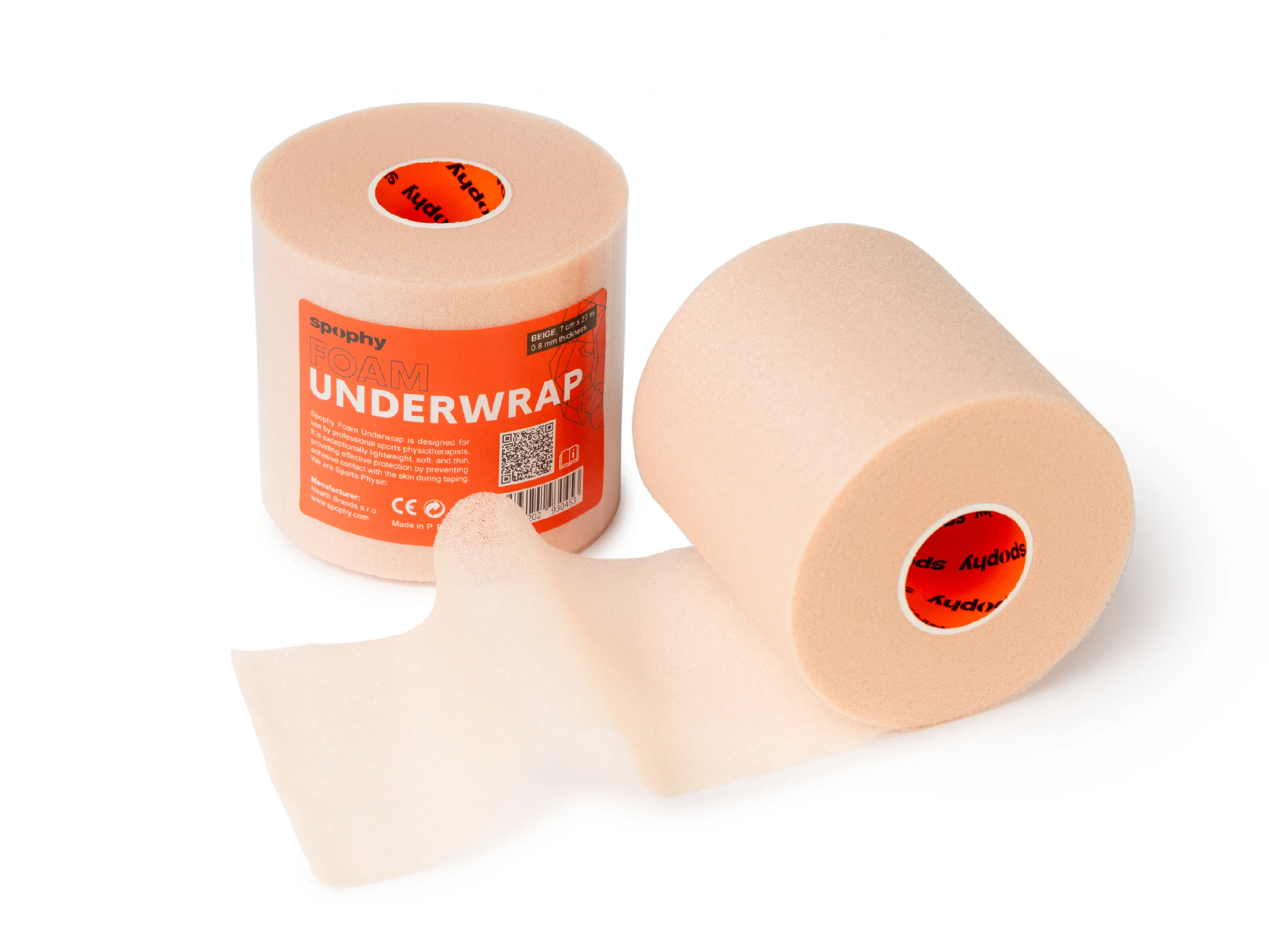 Spophy Foam Underwrap Beige, podtejpovací molitanová páska béžová 7cm x 27 m, 6 ks
