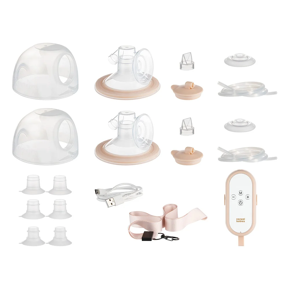 Canpol babies Dvojitá odsávačka mateřského mléka do podprsenky MilkShell 1 ks
