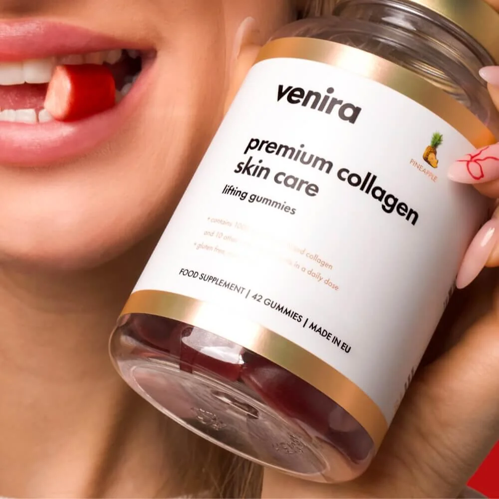 Venira Premium collagen skin care - lifting gummies ananas 42 ks