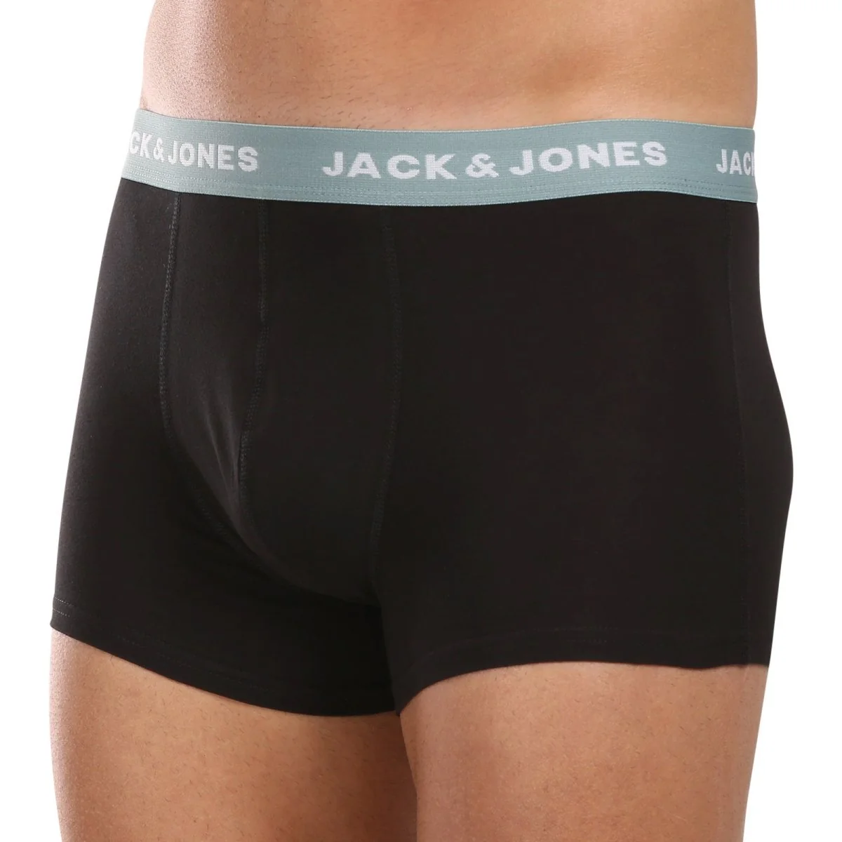 Jack and Jones 7PACK pánské boxerky černé (12230353) XXL