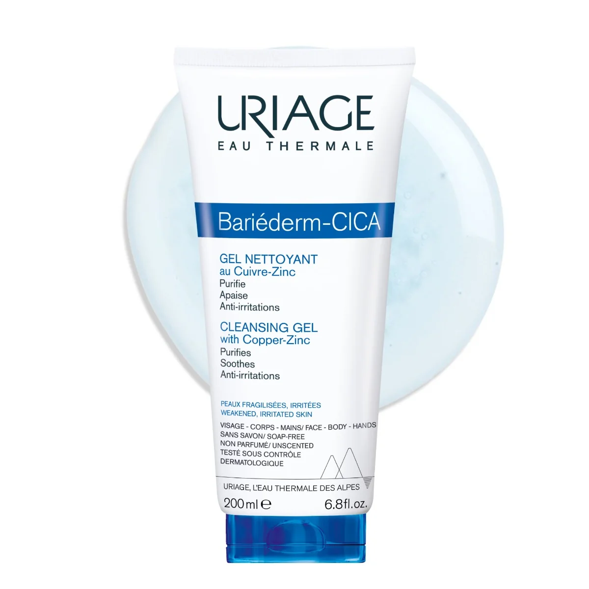 Uriage Bariéderm CICA Čisticí gel s obsahem mědi a zinku 200 ml