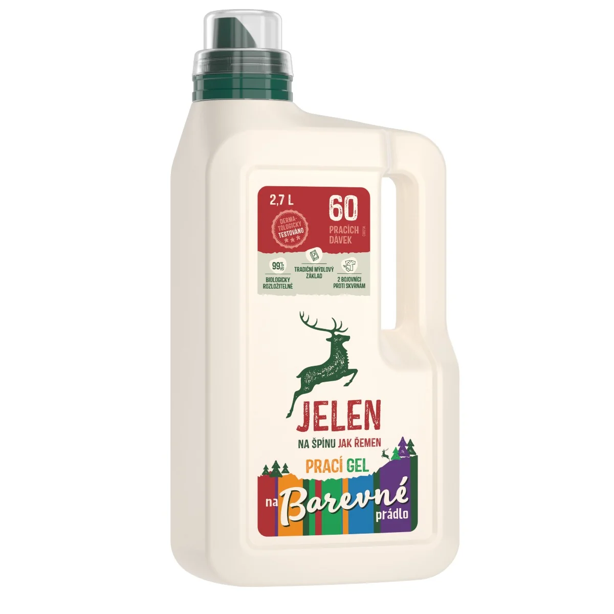 Jelen Prací gel na barevné prádlo 2,7 l